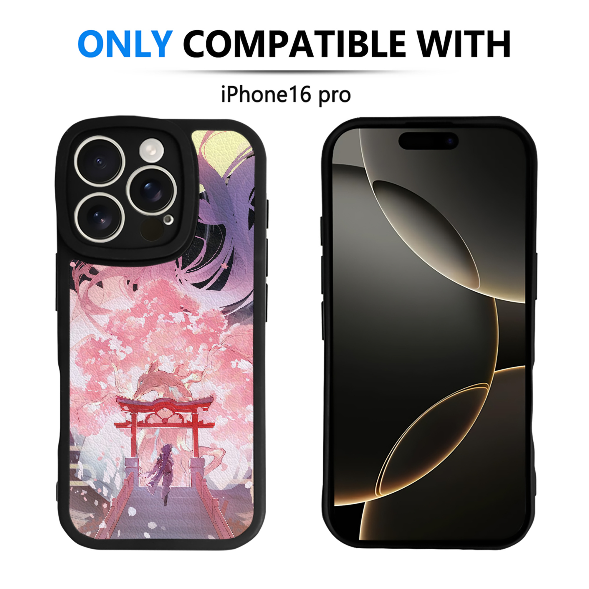 げんし神 genshin 【iPhone 16シリーズ対応】シリコンスマホケース（レザー調） 材質：シリコン